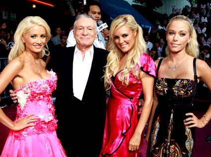 Holly Madison, Hugh Hefner, Bridget Marquardt, Kendra Wilkinson Holly Madison, Hugh Hefner, Bridget Marquardt, Kendra Wilkinson